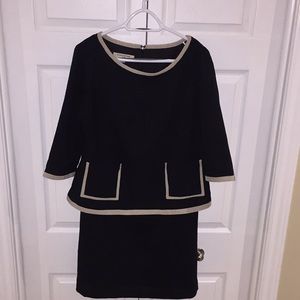 Evan Picone Ladies Dress Size 14 Black Business Office Wear